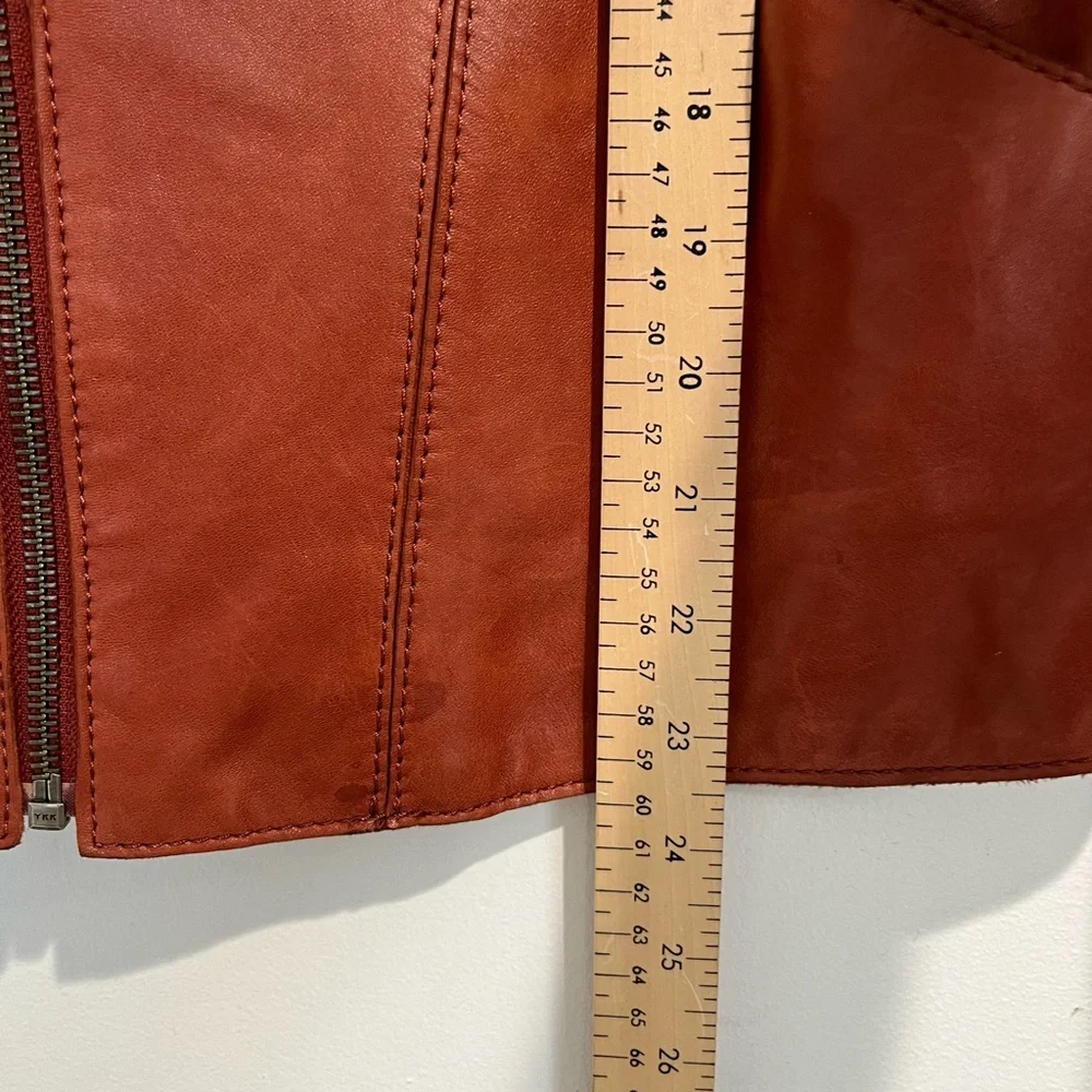 Sienna Studios Rust Leather Jacket Sz.‎ 10